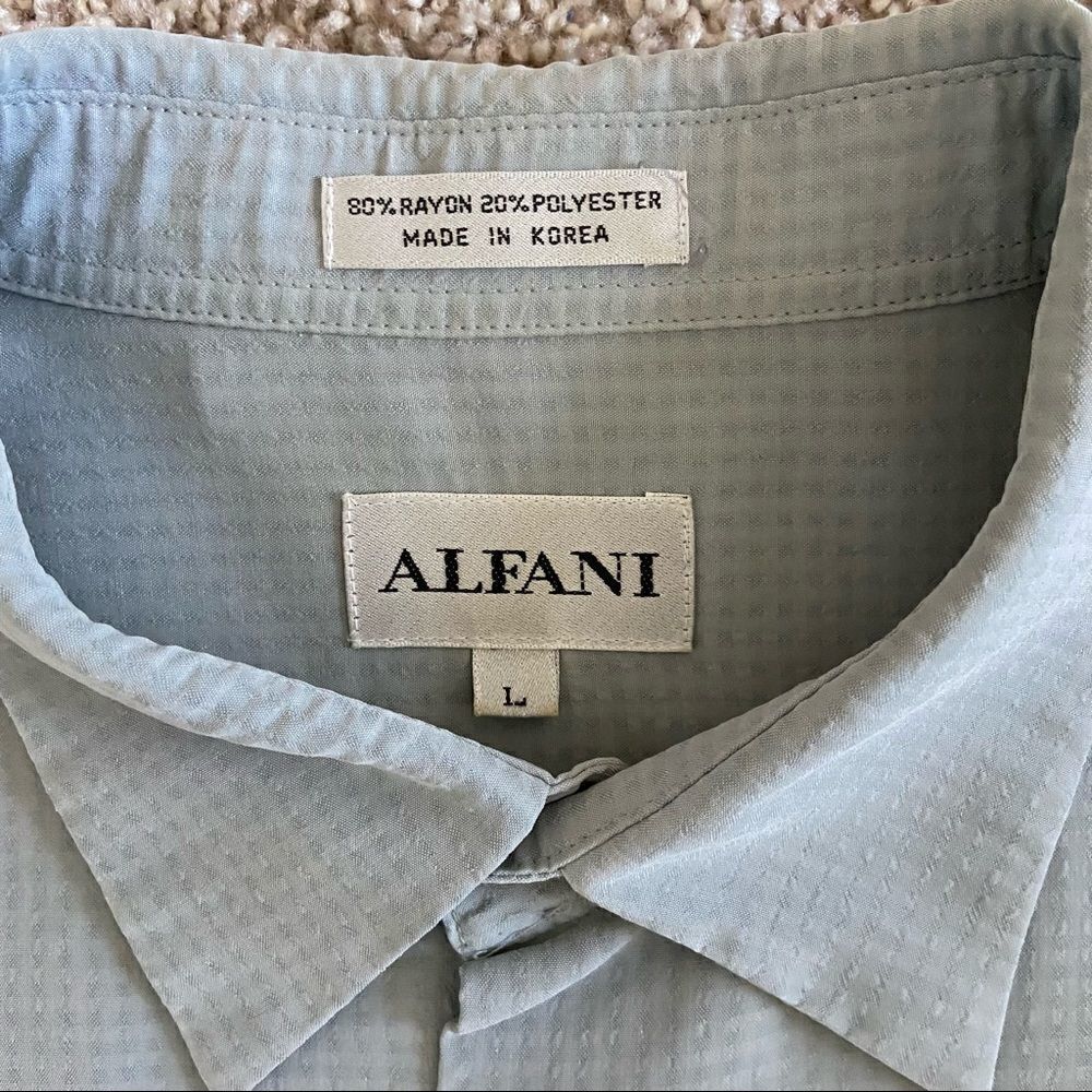 Alfani Short Sleeve Button Up Top - Picture 2 of 4